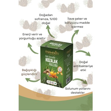 asır hekim ballı zencefilli kozalak macunu 230g