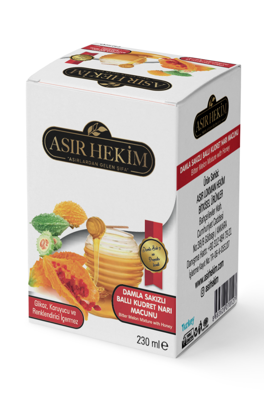 asır hekim damla sakızlı kudret narı macunu 230g